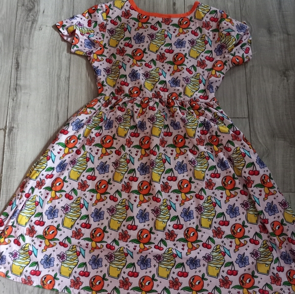 Disney Orange Bird Dole Whip Dress L - Picture 2 of 5